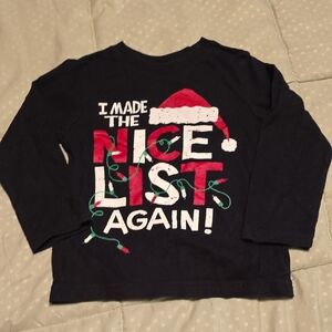 Childrens Place Long Sleeve Tees Black Casual Cotton